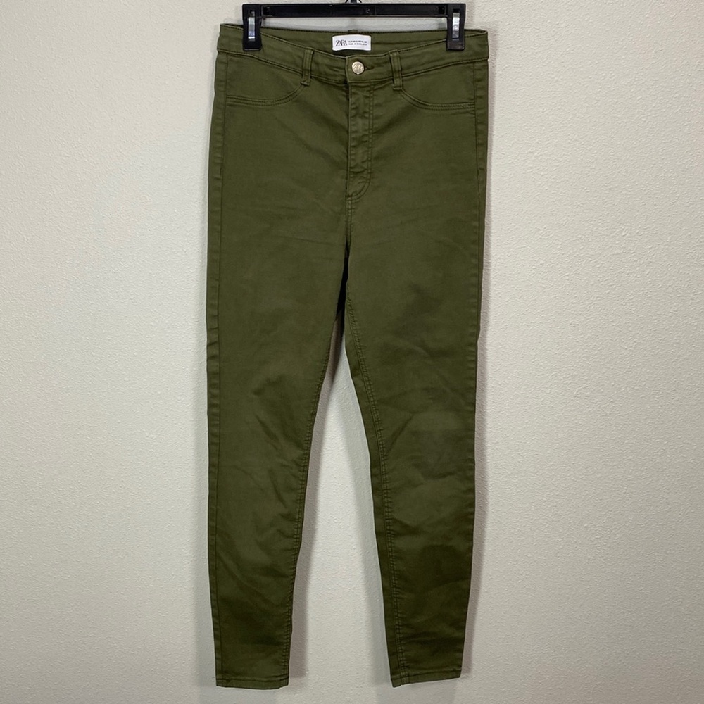 Zara‎ olive skinny pants jeans